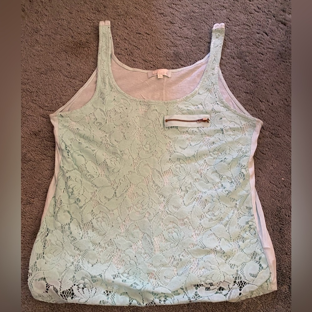 Lace tank top